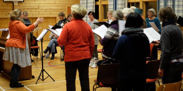 Bilde/illustrasjon for Øving med Vangskoret Øving med Vangskoret