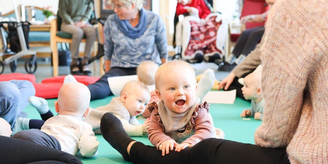 Bilde/illustrasjon for Generasjonstreff med babysang