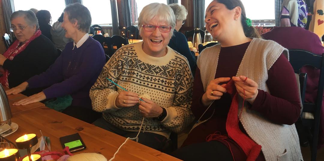Bilde/illustrasjon for Strikkekafé på Haukåsen